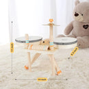 Toddler Drum Set - 5 in 1 Wooden Musical Toys for Toddlers 3+, Montessori Toys for Baby Boy Girls Easter Birthday Gifts for Kids Age 3 4 5 6 by TinyTreasures Baby Boutique