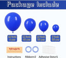 130pcs Royal Blue Balloons Different Sizes 18" 12" 10" 5" Party Latex Balloons for Birthday Graduation Baby Shower Anniversary Nautical Party Decorations by CozyNest Decor