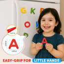 JoyCat Silicone Alphabet Magnetic Letters, 26 Uppercase ABC Fridge Magnets for Toddlers 1-3 & Kids, Baby Learning Refrigerator Toy Set, Preschool Birthday Gifts for Boys & Girls (Vibrant Color) by TinyTreasures Baby Boutique