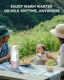 Portable Baby Bottle Warmer for Travel, Portable Milk Warmer with Fast Heating & Long Battery Life, Instant Breast Milk, Formula/Water Warmer with 12 Ounces Big Capacity, Baby Flask for Vehicle by TinyTreasures Baby Boutique