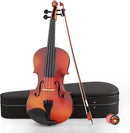 1/4 Violin Kit, Beginner Violin for Kids, Students, Complete Kids Violin Set with Case, Bow, Rosin, Ideal for Kids Violin Beginner Ages 5-7, Natural Finish by TinyTreasures Baby Boutique