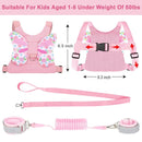 Accmor 3 in 1 Toddler Harness Leashes + Anti Lost Wrist Link, Kids Harness Children Leash for Girls, Child Anti Lost Leash Baby Cute Harness Belt Strap Hold Kids Close While Walking by TinyTreasures Baby Boutique