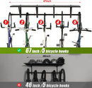Bike Storage Rack with Shelf, Bike Wall Mount Garage Stand, Bike Hanger Storage Bicycles Hanger Hooks Bike Hooks for Garage Organizer by GreenHaven Gardens