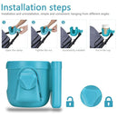 Suranew Adjustable Stroller Cup Holder with Phone Holder for Baby Stroller for Family Members, Sky Blue by TinyTreasures Baby Boutique