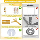 Wedding Arch Backdrop Stand 6.5FT Metal Backdrop Stand with 2 Pcs Adjustable Balloon Column Stand Gold Wedding Arch Frame for Birthday Party Graduation Baby Shower Ceremony Outdoor Supplies Décor by GreenHaven Gardens