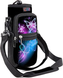 icolor Water Bottle Carrier Bag with Strap 25/32/40 oz Crossbody Bottle Holder with Phone Pocket Sling Sleeve Insulated Neoprene Water Bottle Pouch for Walking Travelling by TinyTreasures Baby Boutique