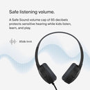 Belkin SoundForm Mini Kids Wired Headphones with Built-in Microphone & Fun Stickers, 85dB Safe Volume Limit – for Online Learning, Travel, Compatible w/iPhone 15, iPad, Galaxy S23, & More - Black by TinyTreasures Baby Boutique