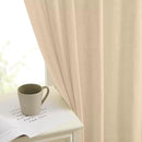 Joydeco Linen Curtains 90 Inch Length 2 Panels Set for Bedroom, Light Filtering Drapes for Living Room,Linen Blend Curtains 52 Inches Wide with Rod Pockets Back Tab (W52 x L90 Inch, Natural) by CozyNest Decor