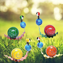 Metal Yard Art Cute Snails Garden Decor for Outside Lawn Ornaments Patio Outdoor Decorations - Set of 4(Yellow,Orange,Green,Red) by GreenHaven Gardens