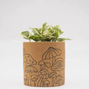 BASE ROOTS Mushroom Planter, Speckled Terracotta, Indoor/Outdoor, Holds Small Plants by GreenHaven Gardens