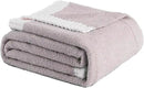 Soft Fuzzy Throw Blanket - Light Grey Cozy Warm Knit Fluffy Plush, Lightweight & Breathable, Throw for Bed, Chair, Sofa, Couch, Outdoor, 60"X80", Oeko-TEX Certified by CozyNest Decor