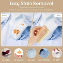 3 Pcs Wood Laundry Stain Brush Stain Remover Brushes with Boar Bristle Small Stain Brush for Clothes for Scrubbing Stains from Furniture Fabric Leather(3 Pcs F) by CozyNest Decor