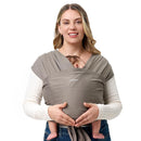 Momcozy Baby Wrap Carrier - Easy to Wear Infant Carrier Slings, Lightweight Hands Free Baby Sling, Adjustable Baby Carriers for Newborn to Toddler 8-35 lbs, Baby Wraps Carrier, Brown by TinyTreasures Baby Boutique