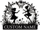 Custom Butterfly Metal Sign,Personalized Butterfly House Number Signs,Personalized Gardener Name Sign,Garden Patio Wall Decor (Style-2) by GreenHaven Gardens