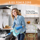 Pressurized Handheld Multi-Surface Natural Steam Cleaner with 12 pcs Accessories, Multi-Purpose Steamer for Home Use, Steamer for Cleaning Floor, Upholstery, Grout and Car (Blue) by TinyTreasures Baby Boutique