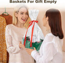 3 Pack Small Storage Baskets for Organizing, Cute Woven Decorative Gift Baskets for Shelves, Mini Closet Organizer Bins with Handles, 11.81''Lx7.87''Wx4.72''H-Green by CozyNest Decor
