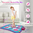 Kids Dance Mat Game Toy for Girls & Boys Ages 3-12, Interactive Electronic Rhythm Dance Step Pad with Built-in Music, Adjustable Volume & Fun Light-Up Steps, Perfect Birthday & Holiday Dance Game Gift by TinyTreasures Baby Boutique