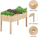 Yaheetech 1pc Raised Garden Bed 48x24x30in Elevated Wooden Horticulture Planter Box with Legs Standing Growing Bed for Gardening/Backyard/Patio/Balcony by GreenHaven Gardens