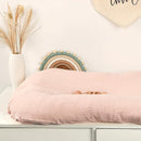 Hooyax Muslin Baby Lounger Cover 1 Pack, 100% Cotton Soft & Breathable Infant Lounger Covers Only for Newborn (Light Pink) by TinyTreasures Baby Boutique
