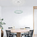 22" Chandelier Crystal Chandeliers Ceiling Light Fixture with Remote Control Flush Mount Ceiling Lights for Living Room Dining Room Bedroom(dimmable) by CozyNest Decor