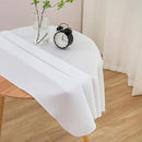 sancua Small Square Tablecloth 36 x 36 Inch White (Fits 20-30 Inch Tables), Stain and Wrinkle Resistant Washable Fabric Table Cloth for Dining Party Table Cover for Nightstand End Bedside Tables by CozyNest Decor