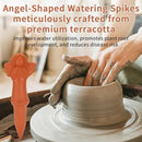 WILDKEN Terracotta Watering Globes, 3 Pack Angel Shaped Plant Watering Spikes Vacation Self-Watering Planters Devices for Indoor and Outdoor Plants by GreenHaven Gardens