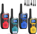 Wishouse Walkie Talkies for Adults Long Range-Rechargeable 4 Pack 2 Way Radios, Hiking Accessories Camping Gear Xmas Birthday Gift for Kids Family with Lamp,SOS Siren,NOAA Weather Alert,Easy to Use by TinyTreasures Baby Boutique