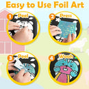 FUNNYB&G Foil Art Craft Activity for Kids - Gift for Boys Crafts for Kids Fun Art Supplies DIY Creative Travel Toy, Birthday Gift Party Favor Toys for Girls Boys 4 5 6 7 8 9 Years Old (Dinosaur) by TinyTreasures Baby Boutique