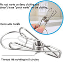 CenYouful 2 Pack Stainless Steel Round Hanging Drying Rack with 20 Clips for Drying Socks, Baby Clothes, Bras, Towel, Underwear, Hat, Scarf, Pants, Gloves by TinyTreasures Baby Boutique