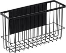 dedoot Magnetic Holder Locker Strong Black Mesh Holder Magnetic Basket Organizer Shelf Rack for Whiteboard,Fridge, Sponge, Recipe, Beverage ,Refrigerator ,Office File Foil,10.25x 3.6x 6 inches by CozyNest Decor