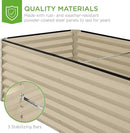 Best Choice Products 8x4x2ft Outdoor Metal Raised Garden Bed, Deep Root Planter Box for Vegetables, Flowers, Herbs, and Succulents w/ 478 Gallon Capacity - Beige by GreenHaven Gardens