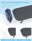 BiJun Small Ironing Board, Foldable Table Top Ompact Portable Mini Ironing Board w/Iron Rest, Set for Dorm Rooms, RVs, Travel Apartments Black by CozyNest Decor