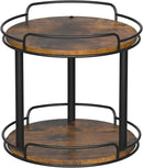 LAMU 10.2'' Wood Lazy Susan Turntable Organizer for Cabinet, 2 Tier Lazy Susan Spice Rack Organizer for Kitchen, Table Top, Countertop, Pantry, Medicine Organizer by CozyNest Decor