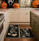Halloween Kitchen Mat Set of 2, Spooky Spider Web Ghosts Boo Halloween Decor, Halloween Rug for Floor, Indoor Home Decor with Non-Slip Backing,17 x 29 Inch & 17 x 47 Inch by CozyNest Decor
