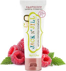 Jack N' Jill Natural Toothpaste for Baby and Infants - Fluoride Free Training Toothpaste, 40% Xylitol, BPA Free - Raspberry, 1.76 oz (Pack of 1) by CozyNest Decor