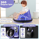 GLACER 12V Bumper Car, Electric Kids Bumper Car w/Parental Remote, 3-Speed, 360°Spin, Music, LED Light, Battery Ride on Bumper Car w/Dual Joysticks, Baby Bumper Car for Toddlers 18 Months+ (Purple) by TinyTreasures Baby Boutique