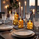 Aignis Flickering Flameless Candles Battery Operated Candles LED Candles with Remote Timer for Home/Wedding/Birthday/Holiday Decor, Grey 3D Flame Set of 3 (D3 xH4 5" 6") by CozyNest Decor