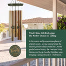 Wind Chimes for Outside, Large Outdoor Windchimes with Engraved Tree of Life, Premium Tuned Metal Chimes for Mother/Grandma, Home & Garden Decor with Soothing Tone by CozyNest Decor
