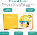 Binibi Spanish Books for Babies & Toddlers 1-3 The Beach Interactive Bilingual Sound Book with Fun Beach Sounds | Bilingual Children's Book | Spanish Learning for Kids by TinyTreasures Baby Boutique