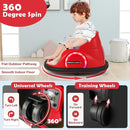 GLACER 12V Bumper Car, Electric Kids Bumper Car w/Parental Remote, 3-Speed, 360°Spin, Music, LED Light, Battery Ride on Bumper Car w/Dual Joysticks, Baby Bumper Car for Toddlers 18 Months+ (Red) by TinyTreasures Baby Boutique
