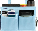 Surblue Bedside Caddy Hanging Organizer Bedside Storage Bag for Bunk and Hospital Beds (Small, Skyblue) by CozyNest Decor