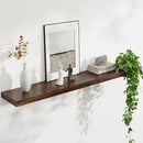 Floating Shelves for Wall, USA-Sourced Walnut Wood 48 Inch Long Wall Shelves, Natural Wooden Wall Mounted Picture Ledge Shelf, Nursery Book Storage Shelf Kids Bookshelf, Display Shelf for Bathroom by TinyTreasures Baby Boutique