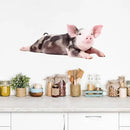Funny Piggy Wall Window Stickers True Pig Wall Decals Peel and Stick Cute Pig Wall Stickers Removable Funny Animals Decals Gifts for Farmhouse Nursery Kitchen Kids Bedroom Playroom Décor by CozyNest Decor