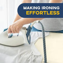 Ironing Board Full Size, RAINHOL Compact Iron Board with Iron Rest, Heat Resistant Cover with Ultra Thick Padding, Height Adjustable Heavy Duty for Home, Dorm, 43x13 Ivory by CozyNest Decor