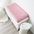 Changing Pad Cover for Girls 4 Pack, Comfy & Breathable Changing Table Cover for 32''x16" Changing Table Pads, Diaper Changing Pad Cover, Pink by TinyTreasures Baby Boutique