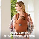 Momcozy Baby Carrier with Natural Cotton Linen, Built to Last, Ergonomic Design, 7-44lbs for Infant and Toddler, Lightweight and Comfortable, Hands-Free for Moms&Dads, Sepia by TinyTreasures Baby Boutique