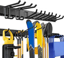 48 Inches Garage Storage, Garage Organization, Wall Mount Garden Tool Organizer, 440lbs Adjustable Heavy Duty Metal Hanging Hooks, Yard Rack Hanger System Shovel Rake Broom Ladder Holder, Men Gift by GreenHaven Gardens