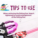 Kids Fishing Pole, Portable Telescopic Kids Fishing Poles for Boys and Girls, Fishing Rod and Reel Combo Kit with Tackle Box, and Fishing Net, Best Fishing Pole for Toddler Youth by TinyTreasures Baby Boutique