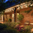 Enbrighten LED Outdoor String Lights 48ft Soft Warm White Patio Lights with Ultra-Durable Shatterproof and Waterproof Acrylic Bulbs for Balcony, Backyard, Porch, Gazebo, Deck, Party and Market, 35631 by CozyNest Decor