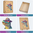 Cool Wooden Puzzle for Adults 500 Piece, Glasses Crocodile Wooden Jigsaw Puzzles, Beautiful Wooden Puzzle with Box Birthday Gifts for Adults and Kids Family Game(16 * 17.6in) by TinyTreasures Baby Boutique